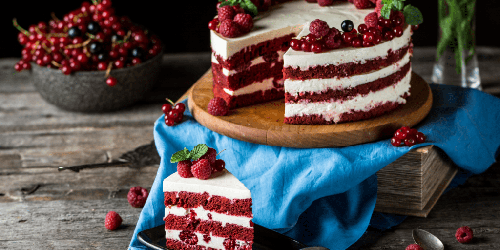 Bolo de framboesas com aveia integral