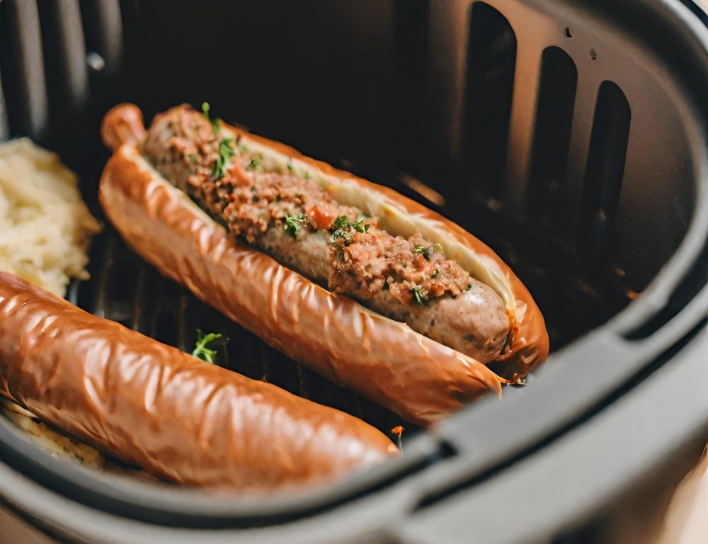 Linguica Recheada na Airfryer