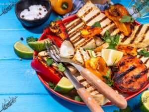 Tofu Grelhado com Legumes Assados